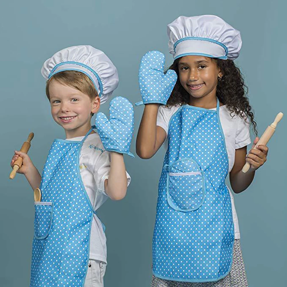 

Kids Cooking Baking Set Kitchen Girls Toys Role Play Children Costume Pretend Role Play Baking Cooker Play Set Friends Game