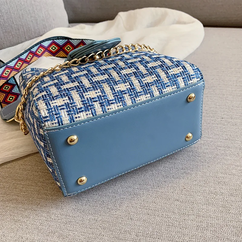 Weaving women's shoulder bags fashion luxury designer Messenger bag 2019 new magnetic buckle shopping discount | Багаж и сумки