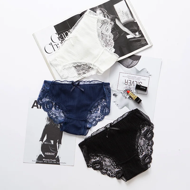

Sexy Lace Panties For Women Underwear Fashion Panty Lingerie Breathable Hollow Out Briefs Low-Rise Panties Female Underwear