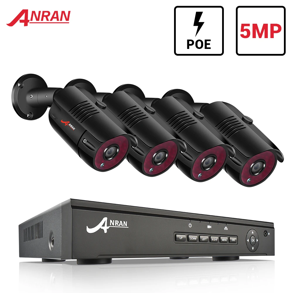 5MP NVR POE охранная камера система наружная IR CUT CCTV видеонаблюдение видеорегистратор