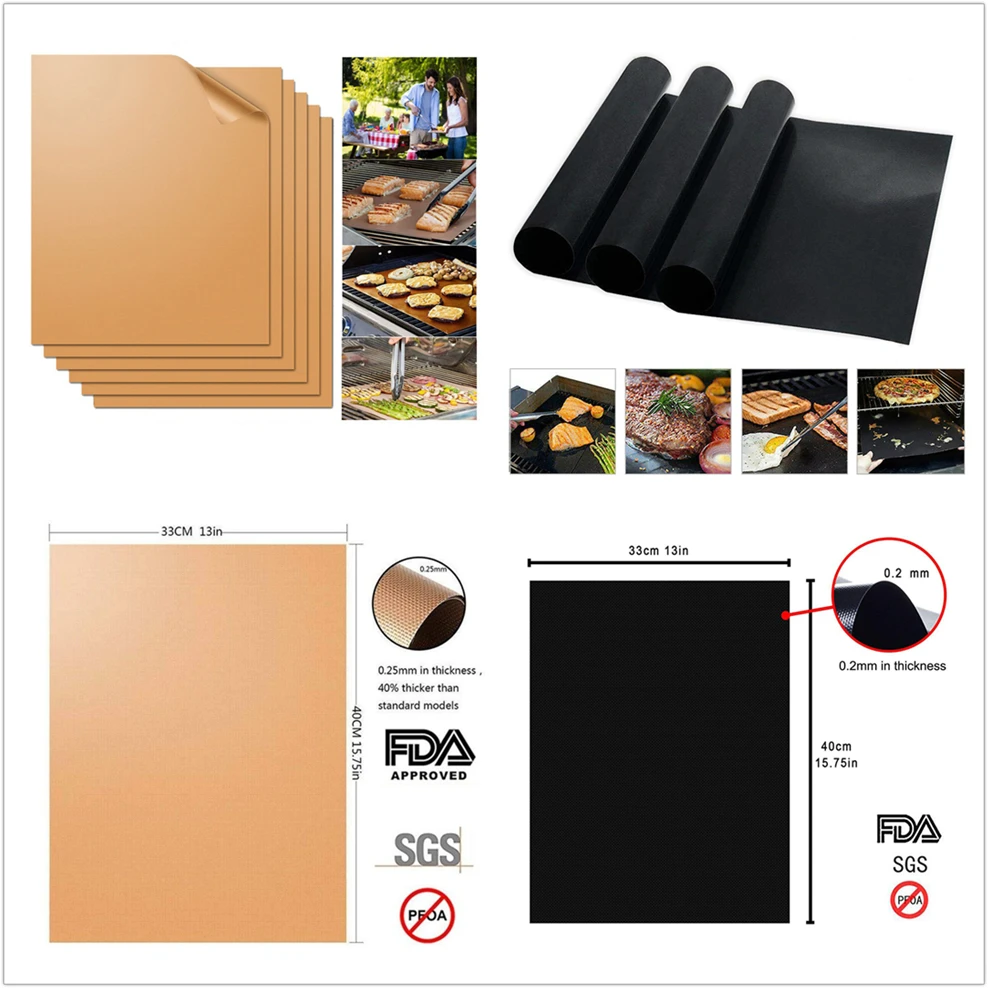 Коврик для выпечки аксессуары духовки барбекю гриль на открытом воздухе коврик