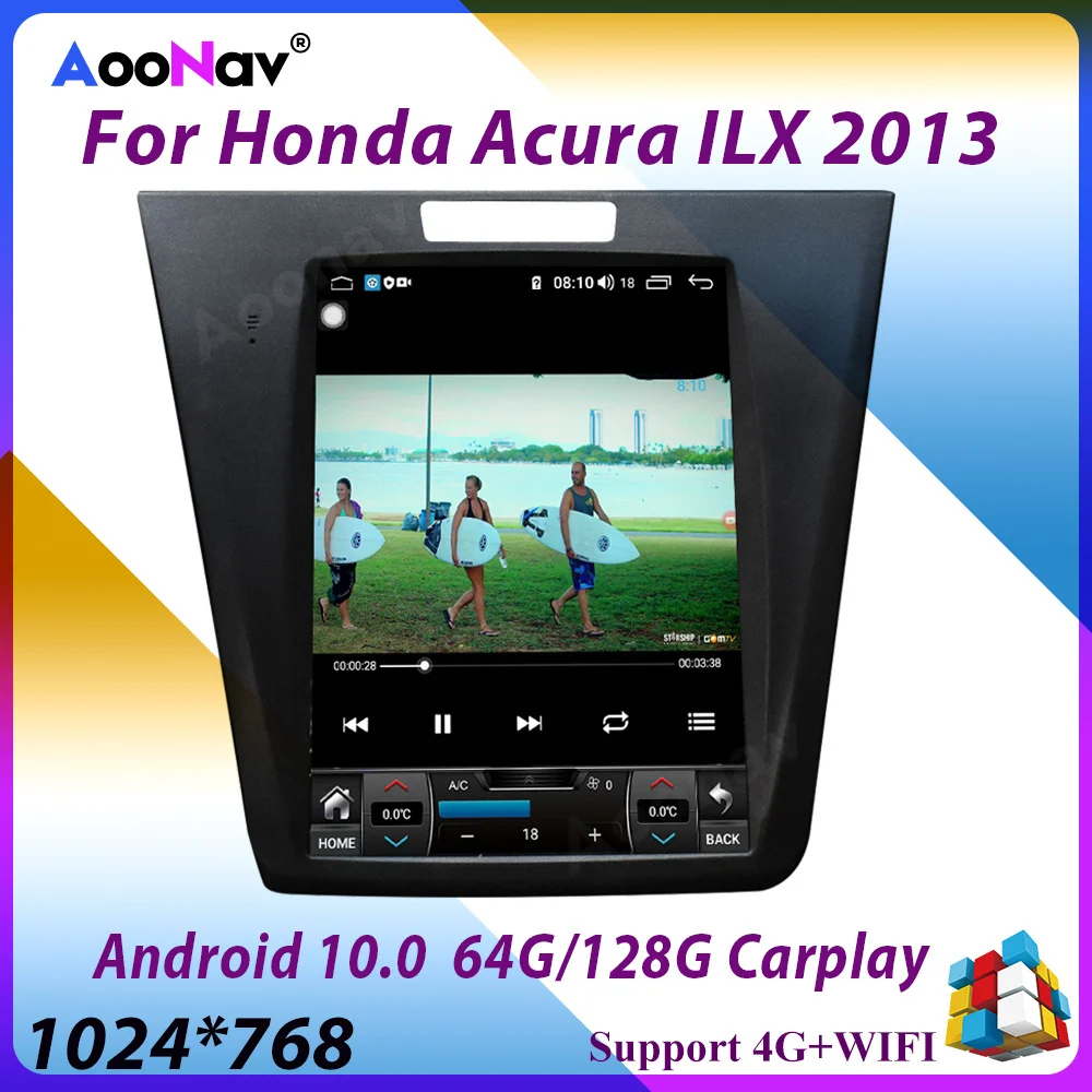 

Автомагнитола 2 Din на Android 10,0 для Honda Acura ILX 2013 с вертикальным экраном