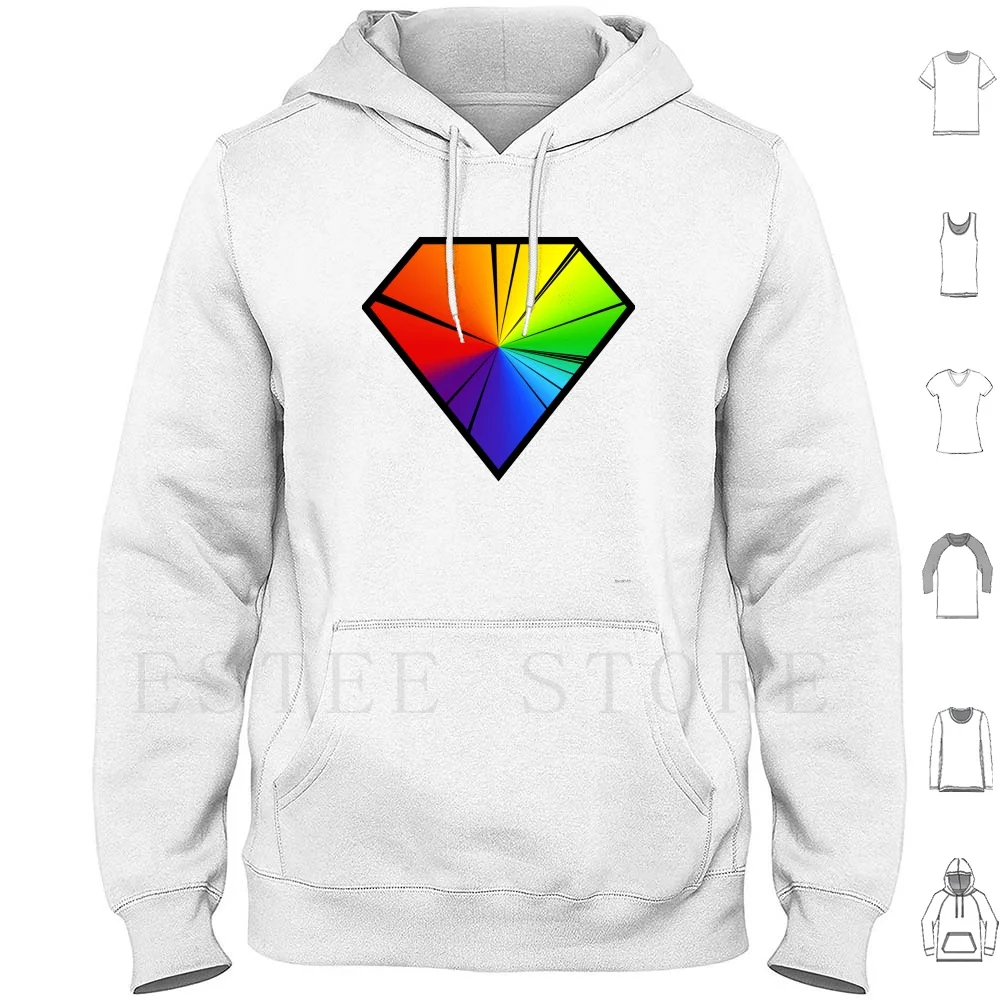 

Diamonds-Carbon Emission Spectrum Hoodie Long Sleeve Diamond Diamonds Science Carbon Rainbow Emission Spectra Emissions