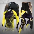 Комплект мужского нижнего белья, удлиненное, спортивное, с 3d-рисунком черепа, 4xl