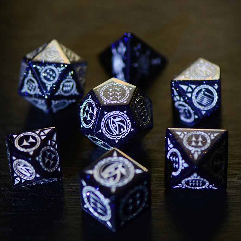 

Blue Sandstone New COC Running Group Dice Dnd Twenty-faced Dragon and Underground City Cthulhu Trpg Gem Pharaoh's Eye