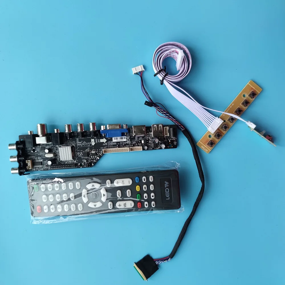 

Комплект для LTN156AT14-F01 1366x768 цифровой ТВ дистанционного DVB-T монитор светодиодный USB VGA AV контроллер плата драйверная Панель, совместимому с HDMI