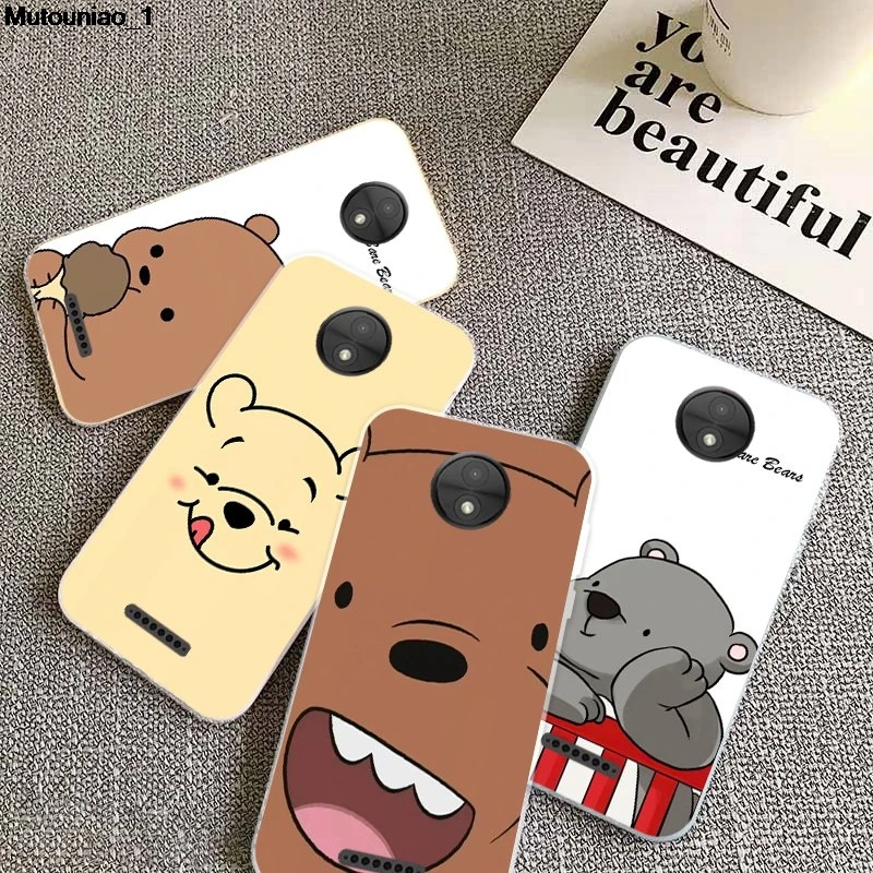 Мягкий силиконовый чехол Bear 2 из ТПУ для Motorola Moto M X4 One Power P30 Play Note Zoom Pro Action Vision