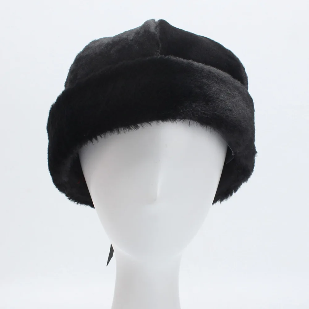 Женский берет Homme однотонный с кроличьей шерстью зимняя теплая шапка 2019|Женские