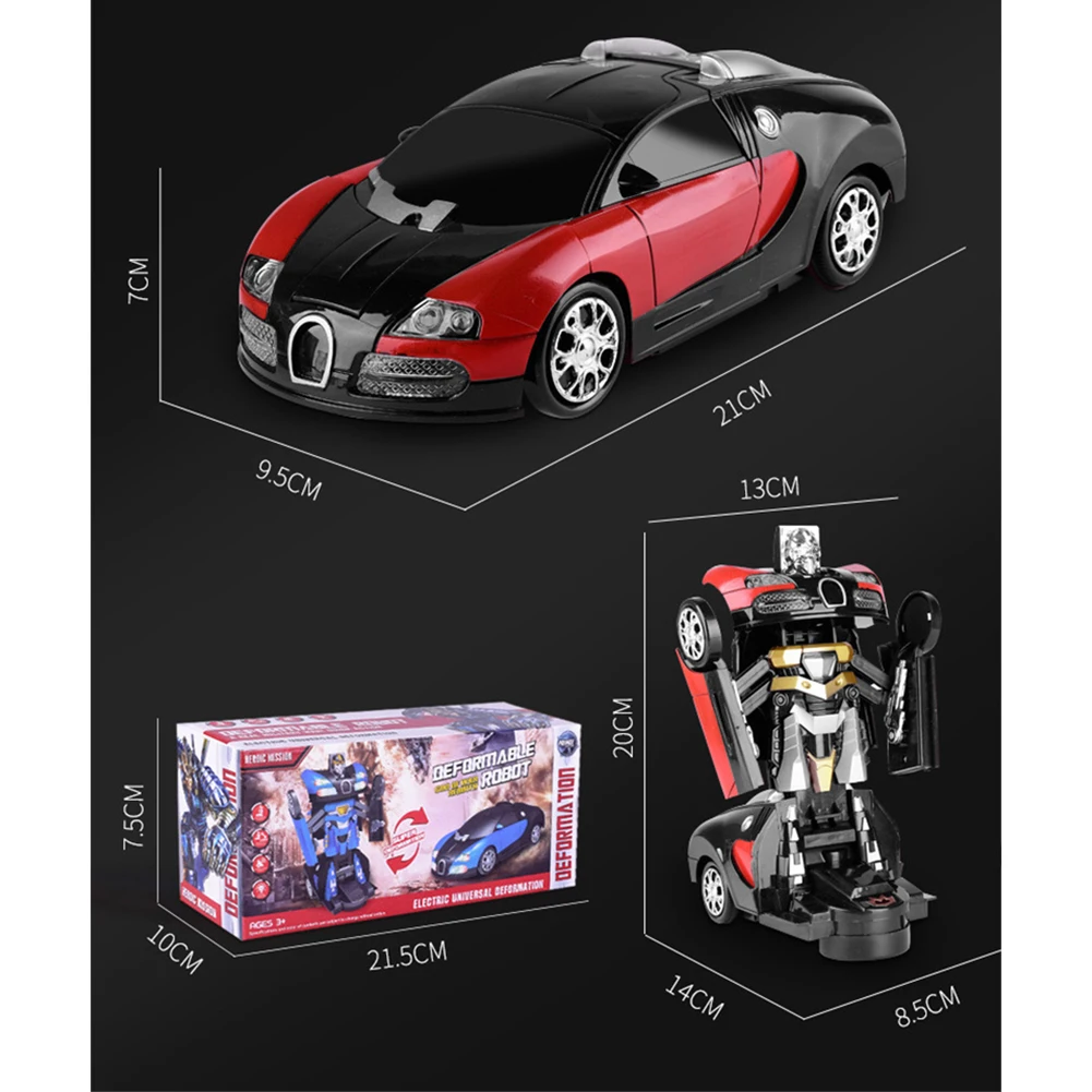 

Electric Plastic Model Car Transformation Deformation Vehicle Car Anime Action Figure Toys with Light Music Amazing Gifts