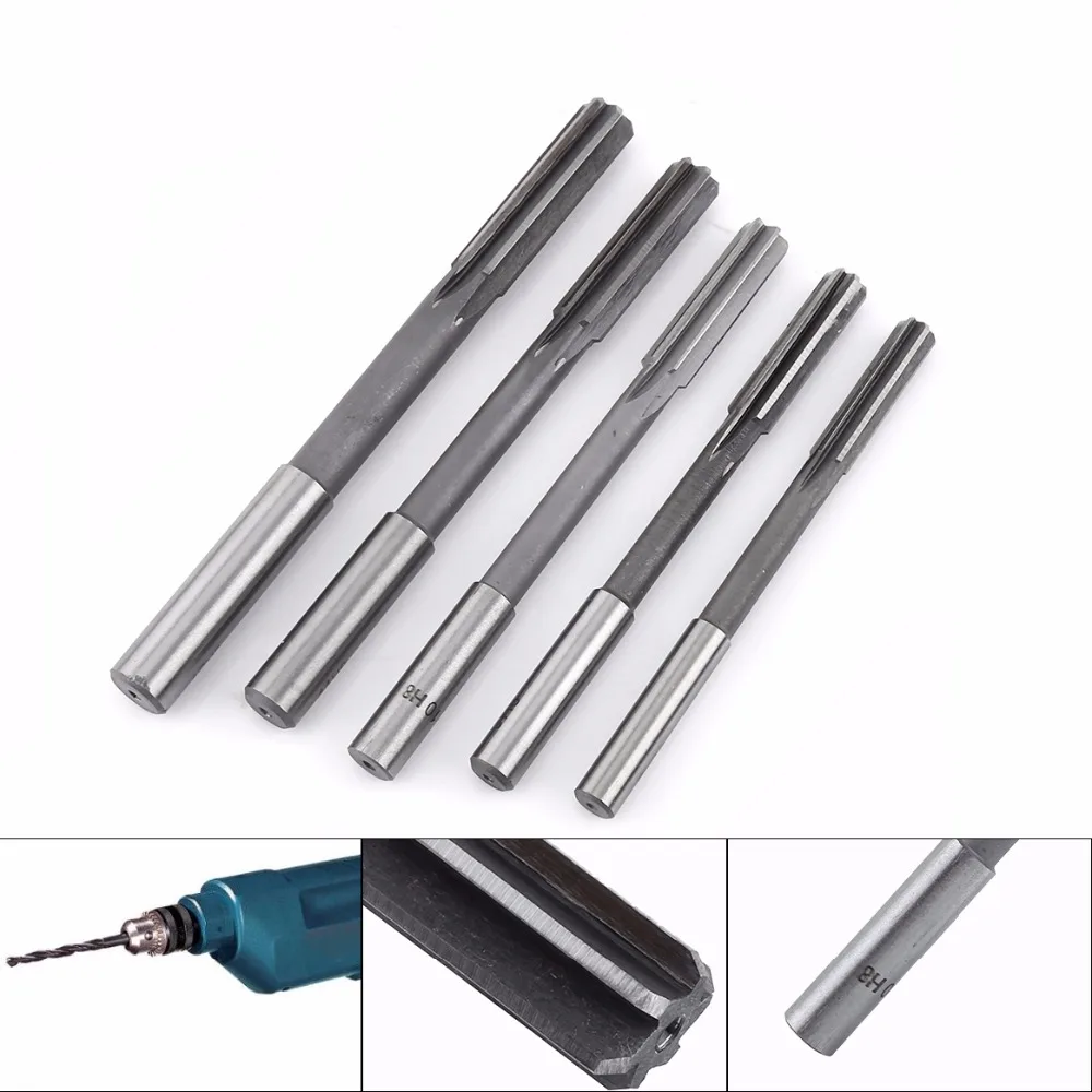 10pcs HSS H8 Straight Shank Chucking Machine Reamer 3/4/5/6/7/8/9/10/11/12mm | Инструменты
