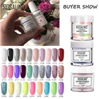 ROSALIND цветной акриловый порошок для ногтей натуральный сухой без лампы сушка художественный декоративный полимерный пигмент сделай сам гель Блестящий погружной порошок Набор 10 г