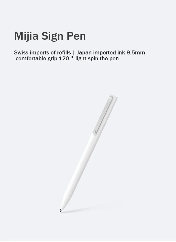 Xiao mi jia чернильное перо mi Pen 9,5 мм ручка для подписи PREMEC гладкая швейцарская заправка mi Kuni японские чернила черный/синий лучший подарок