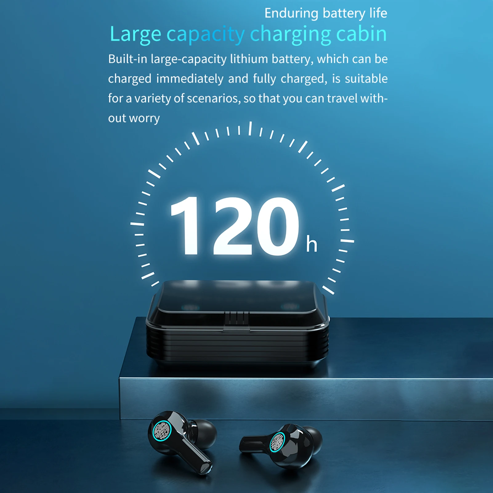 R1 TWS Earbuds BT5.1 Stereo HiFi Headphones IPX7 Waterproof Sports Headset Noise Reduction with Mic Digital Display Power Bank |