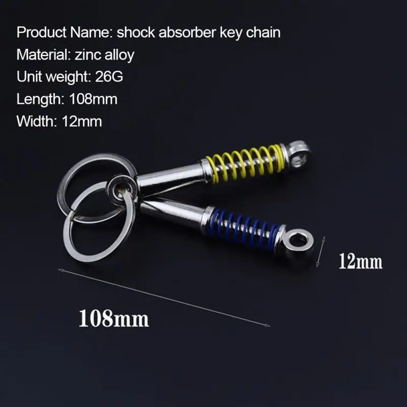 Creative Car Keychain Metal Piston Engine Turbo Gear Disc Shock Absorber Tire Model Key Holder Rings Pendant Accessories | Автомобили и