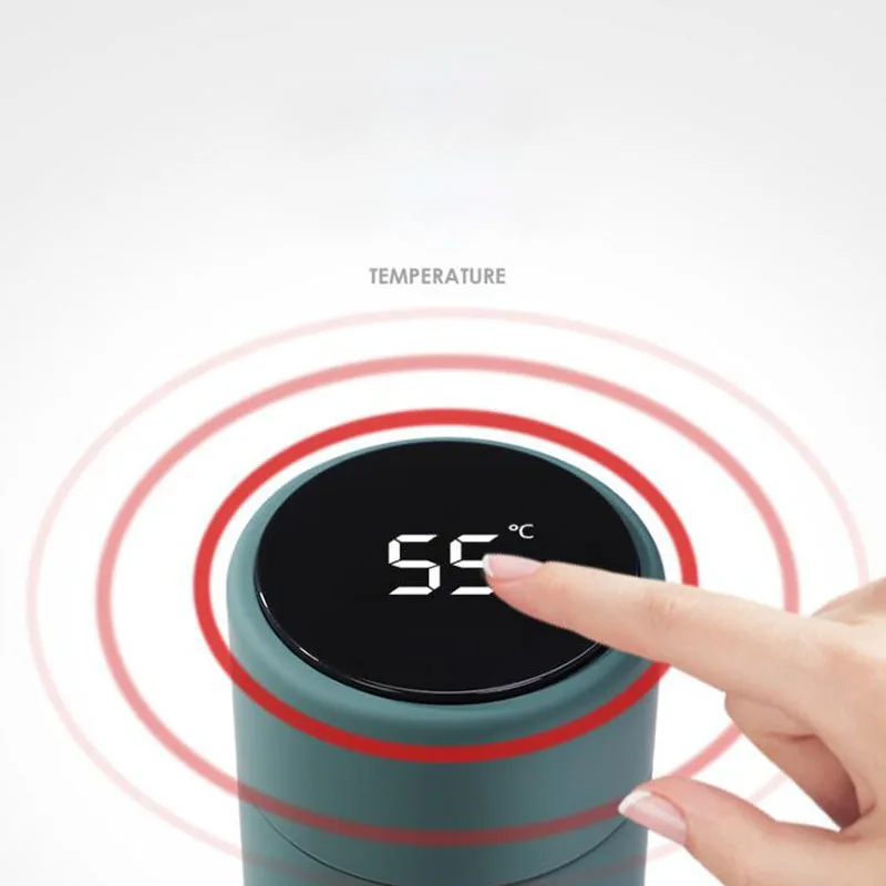 350 мл умный Температура Дисплей из нержавеющей стали термос кружка кофе занятий