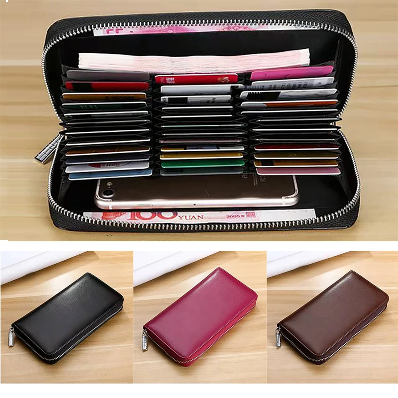 

Universal Card Bag Wallet 36 Bit Card Bag Holder Bank ID Credit Card Pocket Cover Multi-function Phone Bag Unisex Portable Purse
