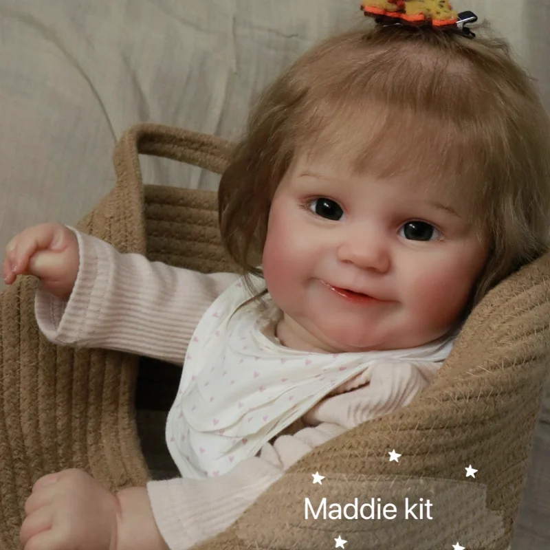 Bebe Reborn Baby Doll комплект Мэдди Неокрашенный Незаконченный Запчасти 20 дюймов милые