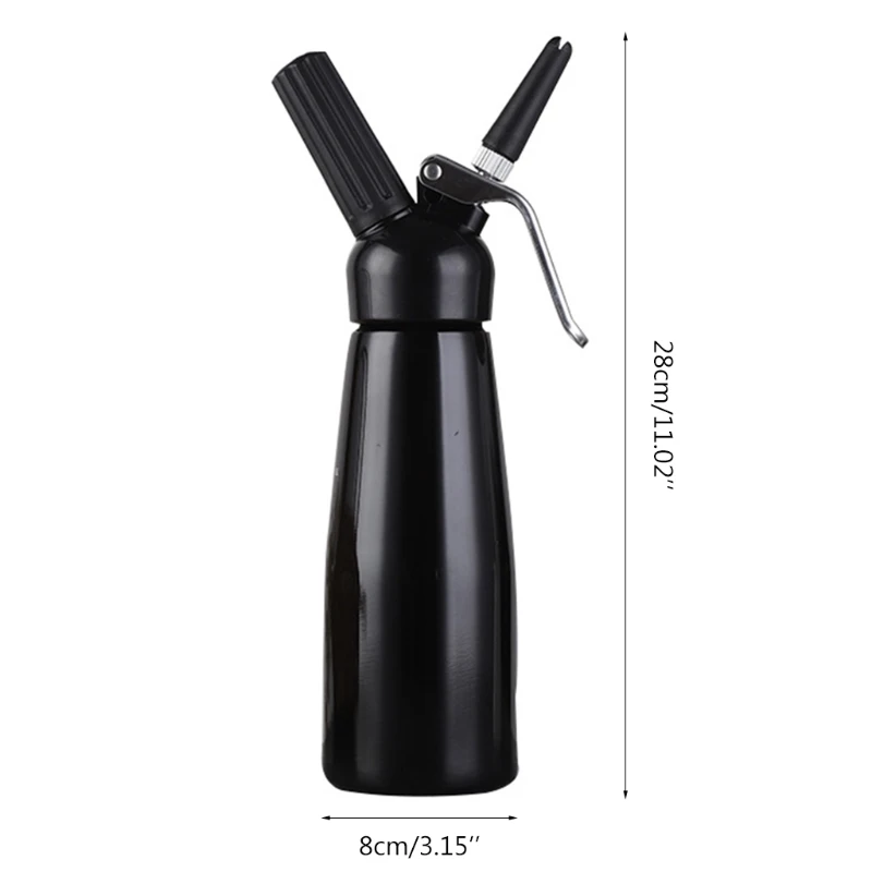 Batidor de crema de Material pl&aacute;stico de aluminio, recipiente de crema de l&aacute;tigo duradero-4