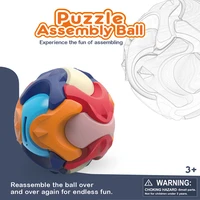 puzzle spherical assembled building block toy assembling piggy bank detachable building block ball kids early education toy