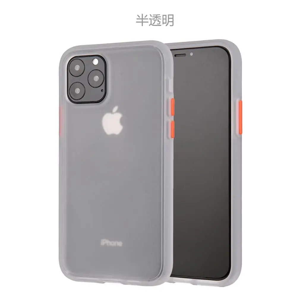 Противоударный чехол для Apple iPhone 11 Pro Max 6 7 8 Plus 7Plus XS XR силиконовый iPhone11 11Pro Матовые
