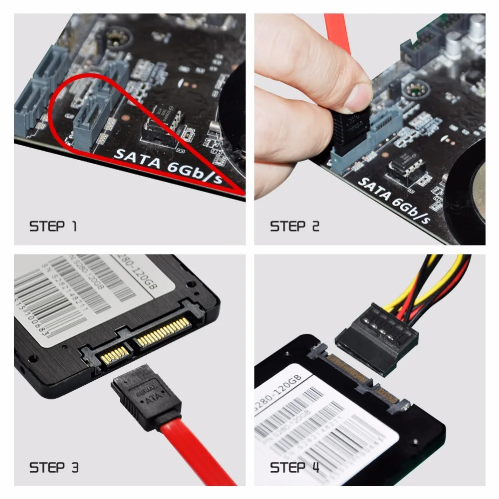 Кабель SATA 50 см серийный ATA SATA3 6 шт. прямые кабели для передачи данных 7-контактный