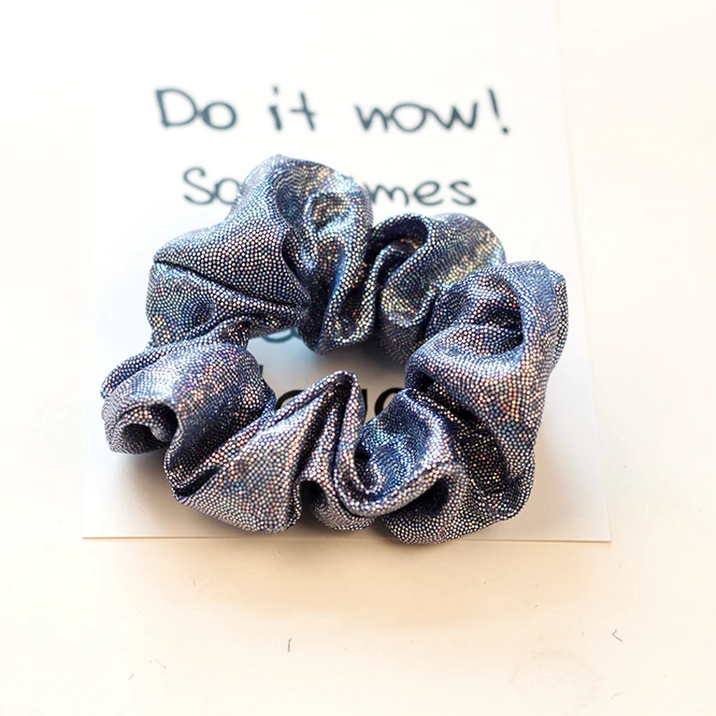 Navy Blue Женские эластичные резинки для волос из искусственной кожи для девушек, повязка для волос, держатель для конского хвоста, резинки для волос, золотистые черные повязки на голову, Аксессуары для инструментов - Цвет: Navy Blue