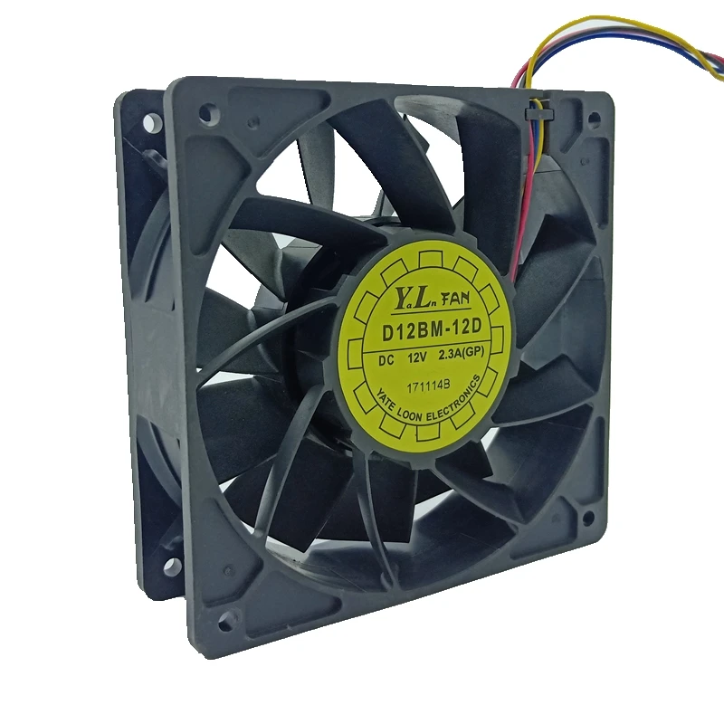 D12BM-12D для YLFan 12038 12V 4-контактный PQM охлаждающий вентилятор с температурным контролем 120 мм Макс. Коэффициент воздушного потока вентилятор A