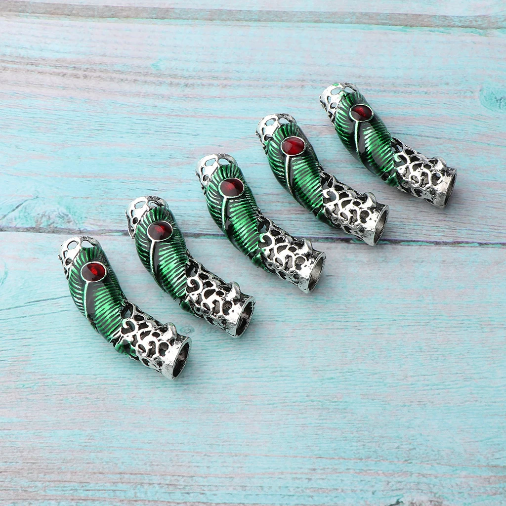 5 шт. в упаковке Винтажные бусины викинга из сплава для дредов украшения волос и