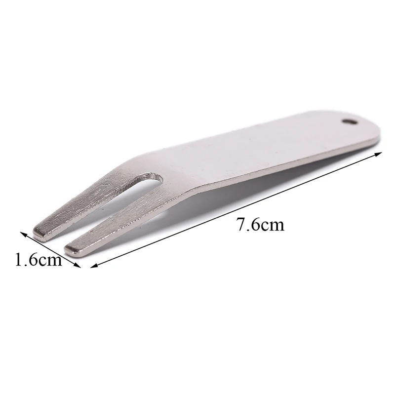 

Golf Divot Repair Tool Switchblade Pitch Groove Cleaner Golf Pitchfork With Golf Marker Drop Ship