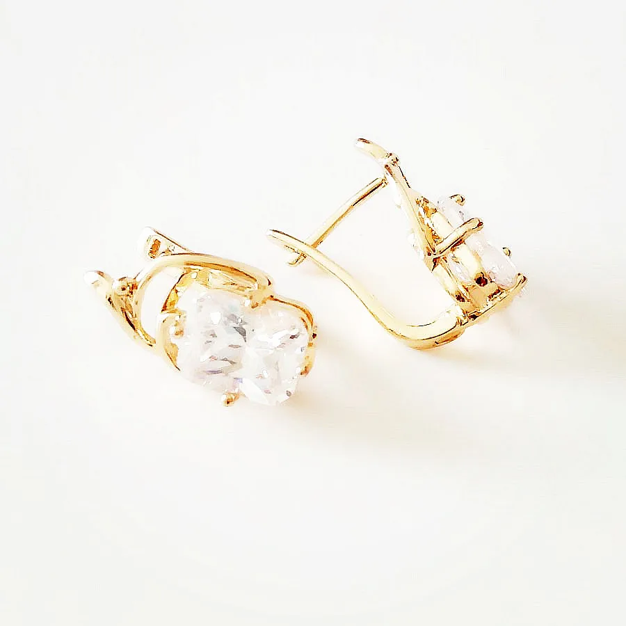 Женский комплект ювелирных изделий из розового золота 585 пробы кольцо с