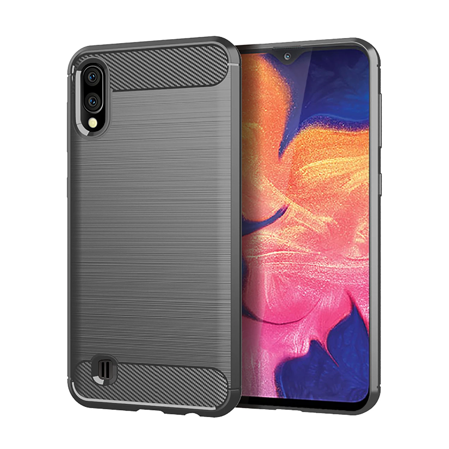 SRHE чехол для samsung Galaxy A10 Силиконовый прочный армированный мягкий волокнистый A10E
