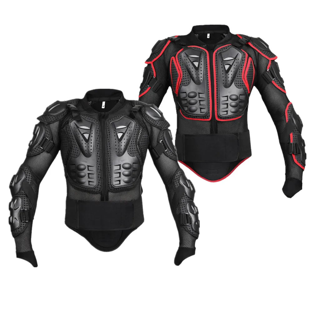 WOSAWE Мужские Черные Красные мотоциклетные куртки комплекты защита для мотокросса