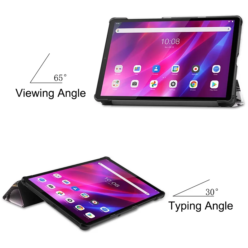 

Smart Megnetic Case with Auto Wake /sleep for Lenovo Tab K10 TB-X6C6F TB-X6C6L TB-X6C6X 2021 10.3" Protective Shell + Stylus Pen