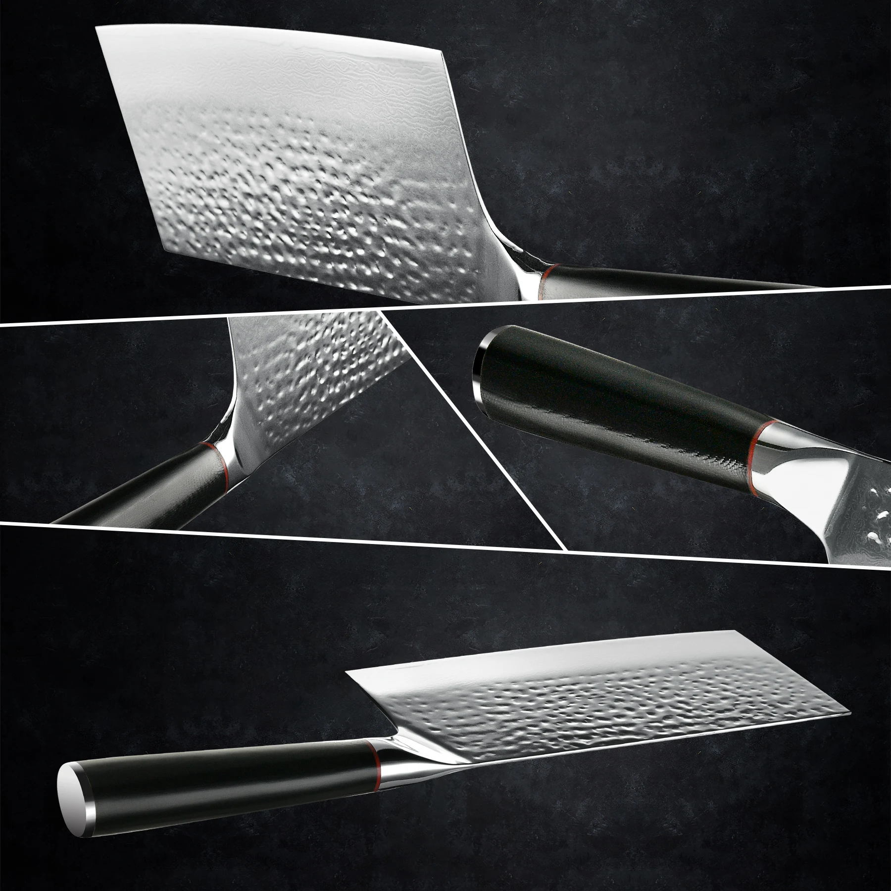 7-дюймовый дамасский кухонный нож Grandsharp из высокоуглеродистой нержавеющей стали