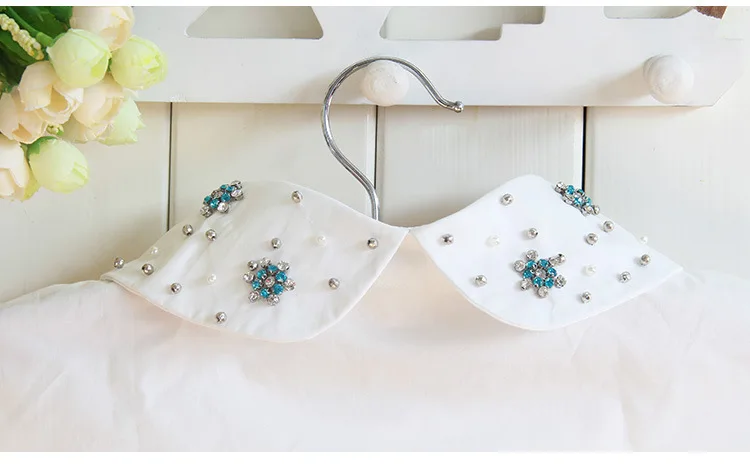 

White Black Tie for Women Fake Collar Vintage Detachable Collar False Collar Half Shirt Vest Blouse Top Women Clothes