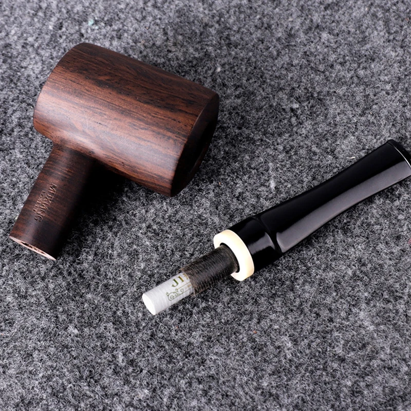 Черное дерево 9 мм фильтр флюс табачная трубка в стиле ретро джентльмена