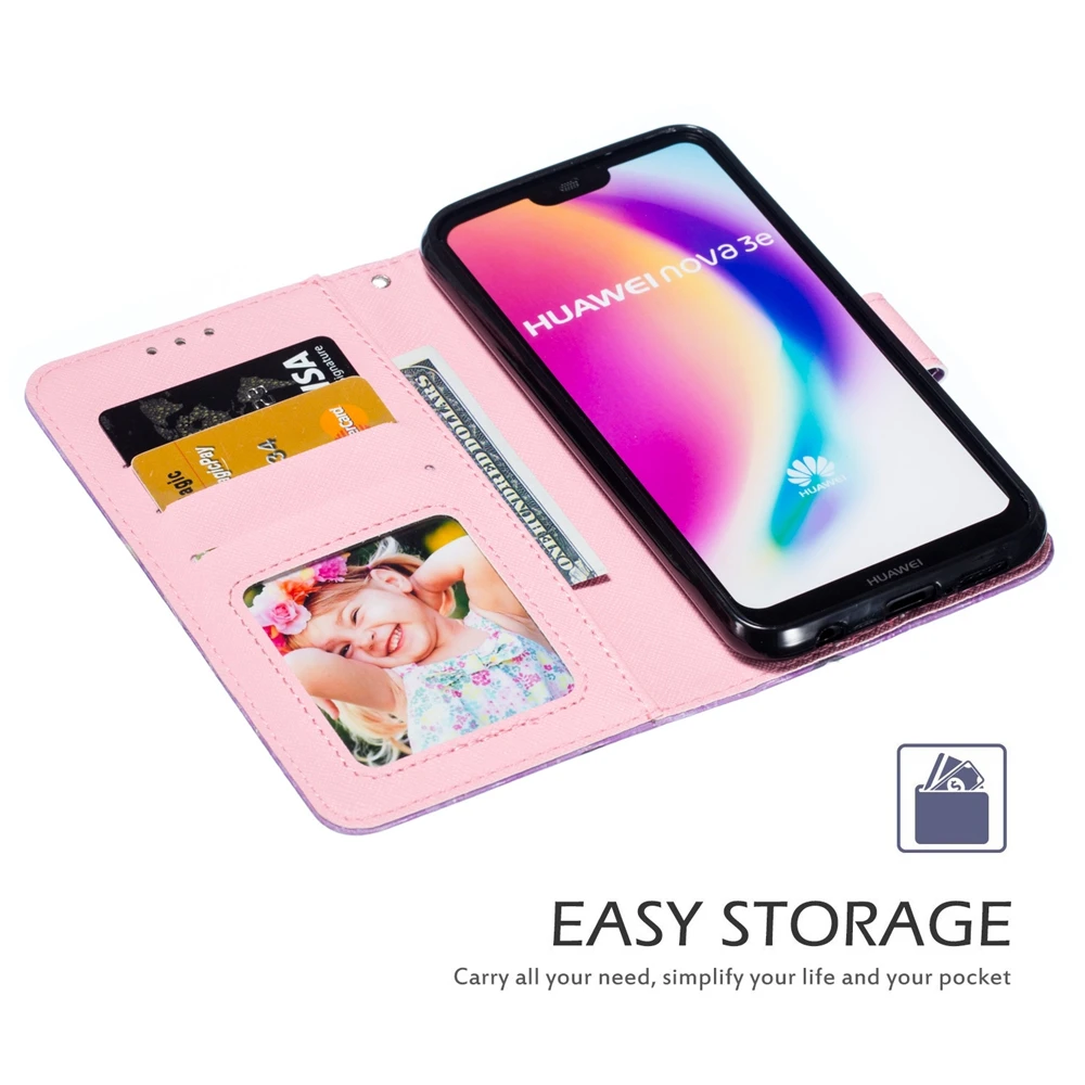 P30 Модный чехол для телефона huawei P20 Lite Pro Funda роскошный 3D кожаный с бабочкой Coque |