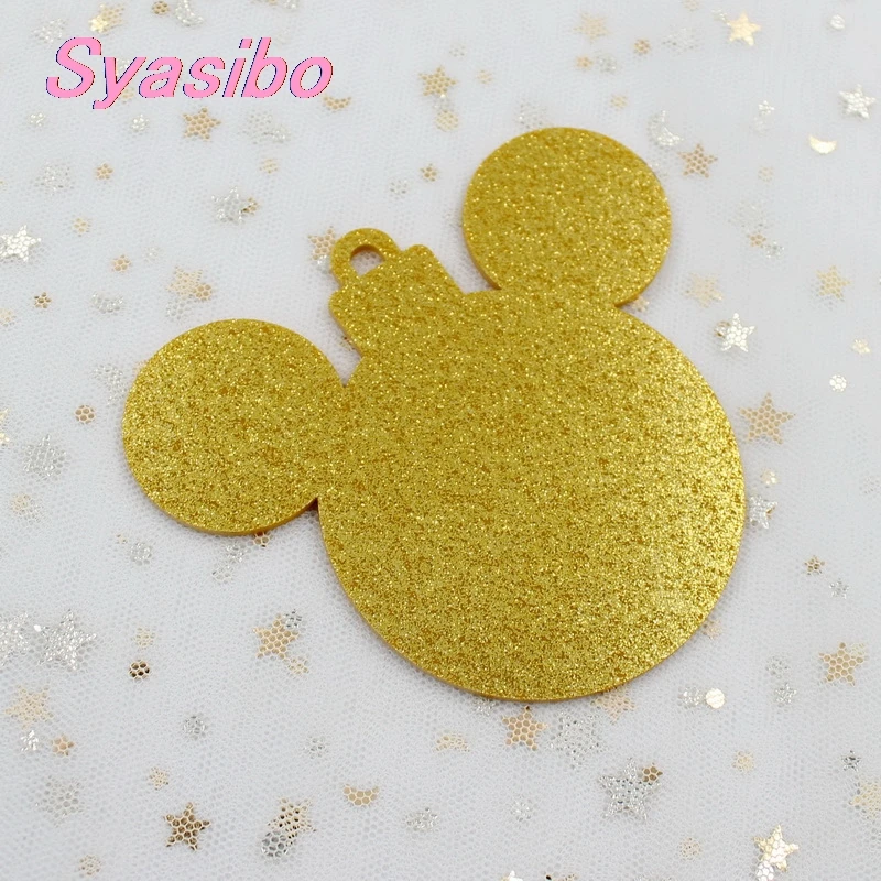 101 мм Акриловая Рождественская мышь рождественские украшения монограмма дерево