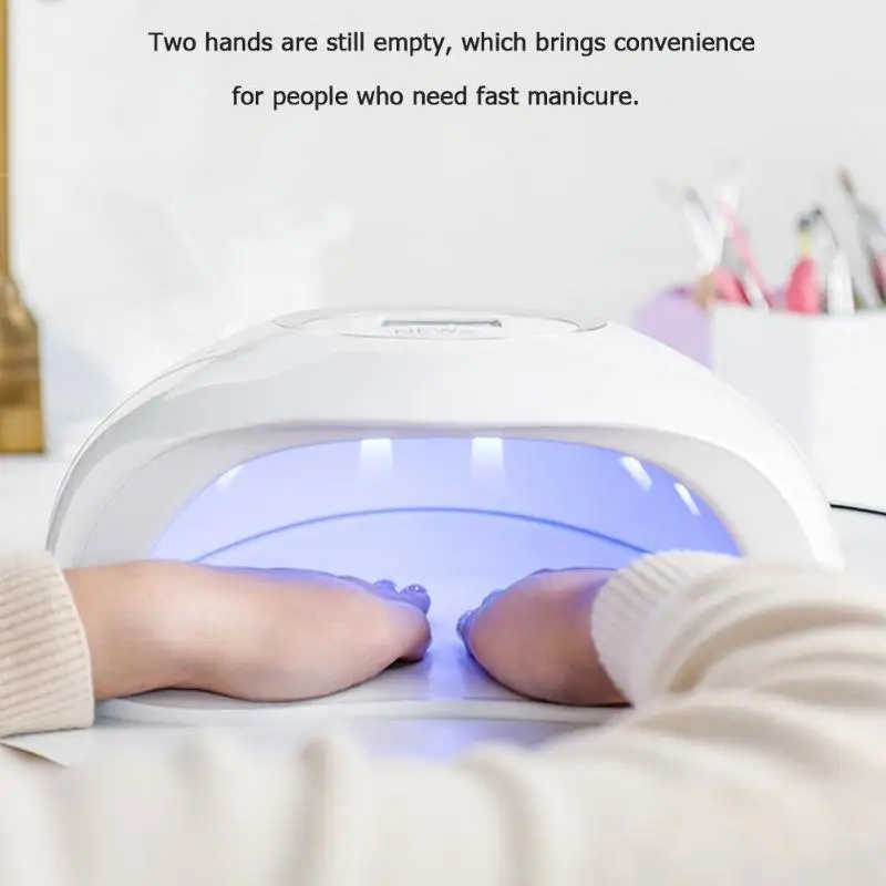 

Convenient 72W UV LED Nail Dryer Lamp 30s/60s/90s/120s Intelligent Induction Manicure Polish Gel Varnish Drying Tool Nail Tools