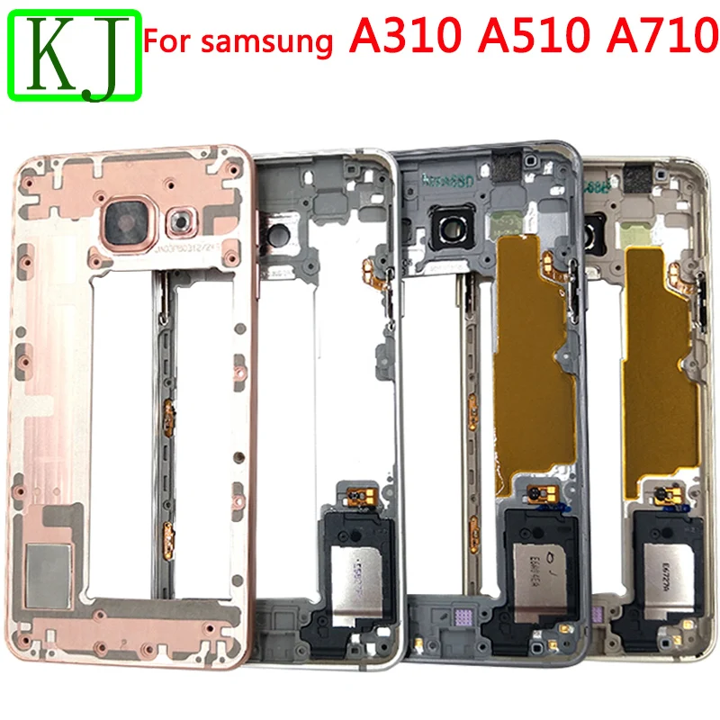 Для samsung Galaxy A3 A5 A7 A310 A510 A710 средняя передняя рамка корпуса
