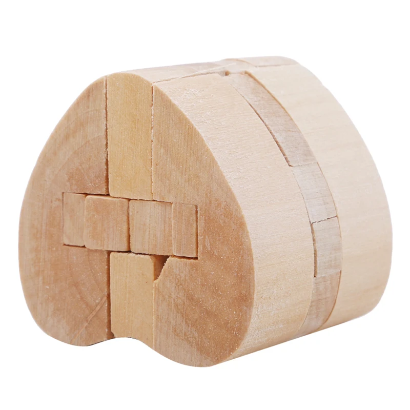 

New Barrel Shape Classical Intellectual Toy IQ Brain Teaser Training Test Wooden Puzzle Cube Kong Ming/Luban Lock for Children
