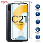 Закаленное стекло для realmy c21, 2 шт., защитные очки для oppo realme c21 c 21 21c 6,5 дюйма, пленка для защиты экрана от царапин hd