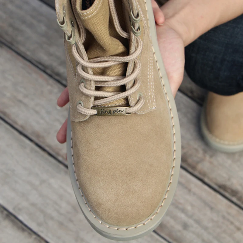 

REETENE Men'S Winter Casual Boots Plush Warm Comfort Men Boots Outdoor Non-Slip Boots For Men Big Size 48 Male Working Shoes