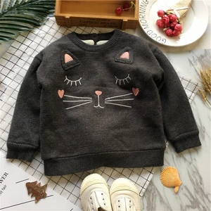 Tonytaobaby Autumn and Winter New Style Kitten Three Dimensional Embroidery High Elastic Rabbit Cashmere Sweater