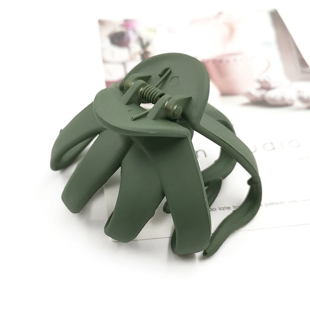 Женские заколки для волос черные пластиковые зажимы большой размер заколка с