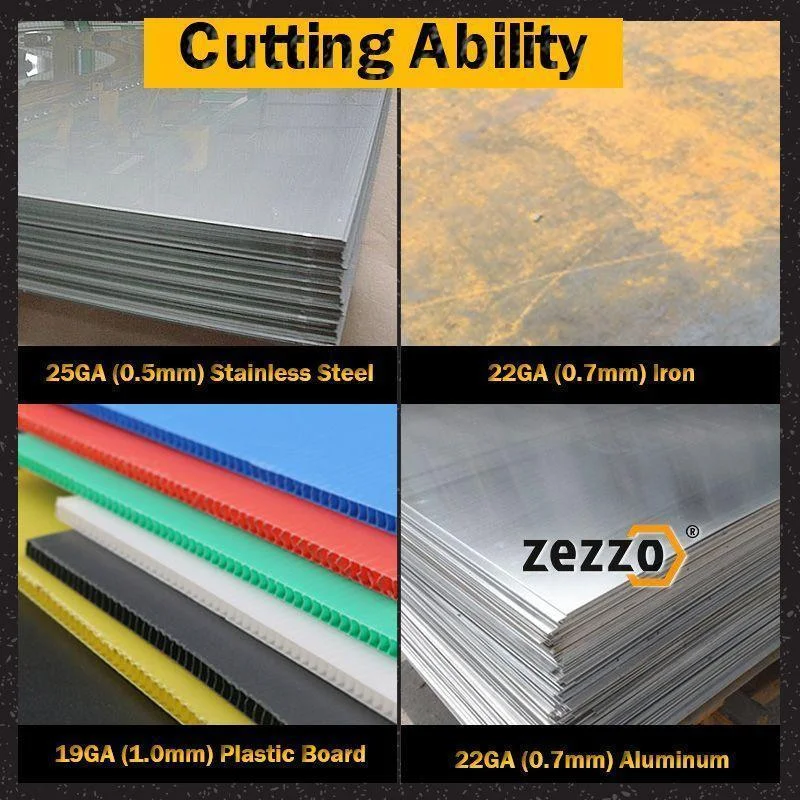 

Zezzo Fast Metal Plate Cutter Hand Drills Wood Saws Cutting Machine Non-Slip Handle Dual-purpose Wood And Metal Sheet Cutters