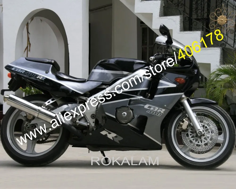 

Комплект обтекателей из АБС-пластика для Honda CBR400RR NC23 CBR 400 RR 1987 1988 1989 черные темно-серые Обтекатели для мотоциклов спортивные Обтекатели для в...