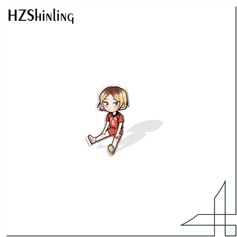 Новое поступление Haikyuu мультфильм Kozume Kenma узор аниме акриловые заколки для