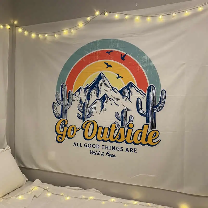 

Nordic Creative Tapestry Handmade Color Cotton Bedroom Bedroom Wall Dormitorio Tapestry Tapiz Pared Tela Home Decor DB60GT