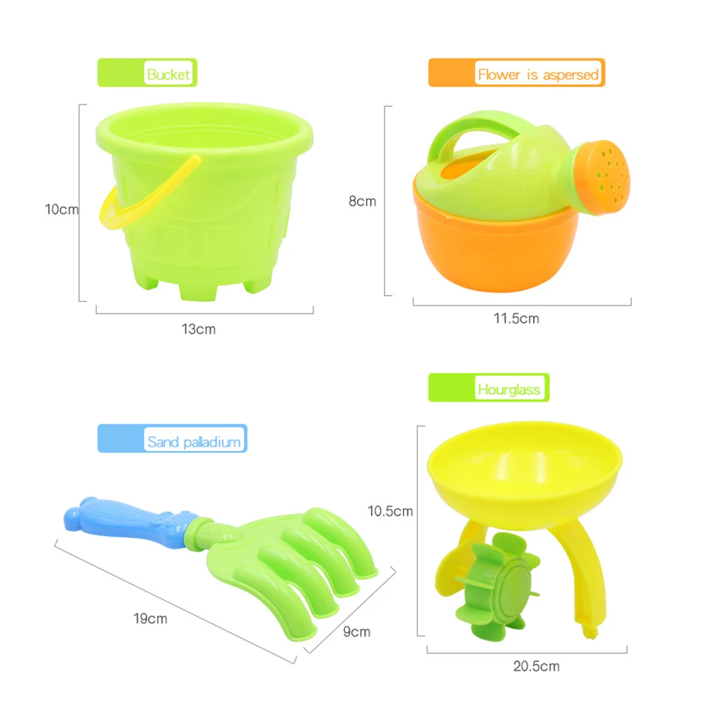

Beach Toys 9 Pieces Beach Tools Set Sand Playing Toys Set Innovative Beach Boat Bucket Play Water Toy